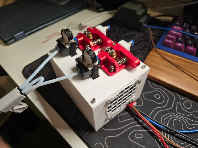 3ms component housing for 2 stepper motors