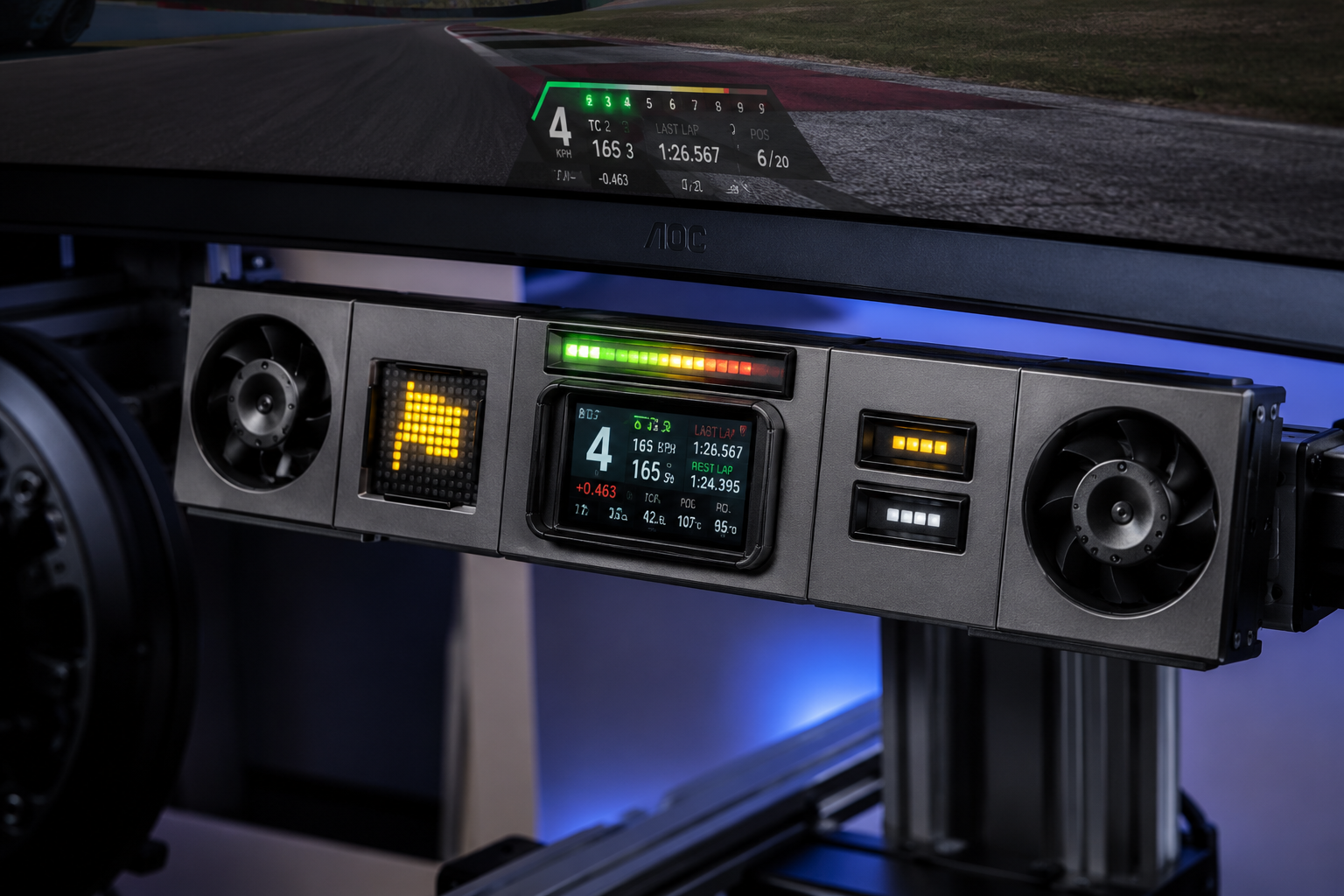 Modular DIY SimRacing Dashboard System (Snap & Lock)