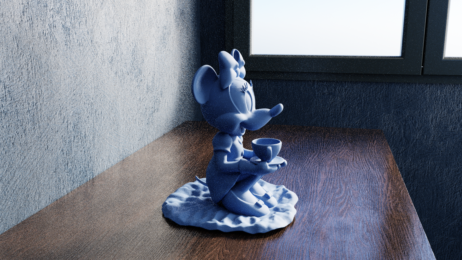 Miniatura 4 do modelo 3D Sitting Minnie Mouse