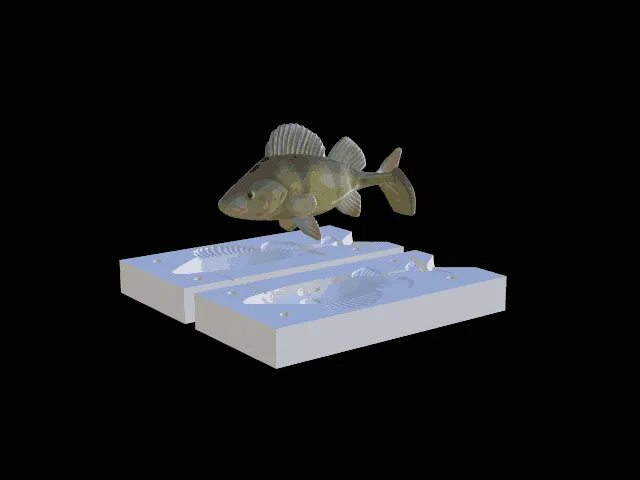 AM bait perch 2.0 fish 13cm hoof form for predator fishing