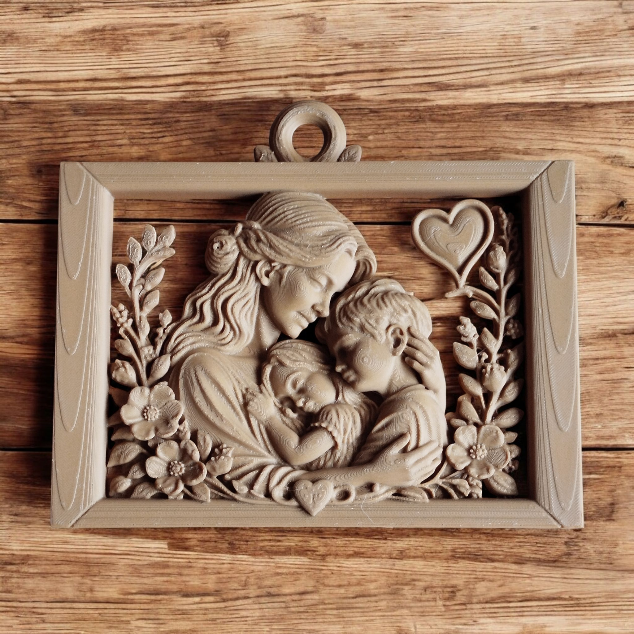 Mother’s Heart – Embrace of Two Children Relief
