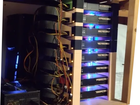 Simple stacking Instinct MI50 GPU holder