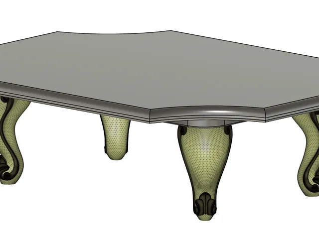 Table with fancy legs