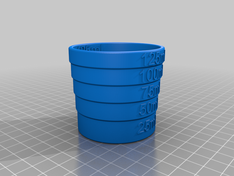 Miniatura 2 do modelo 3D Measuring cup