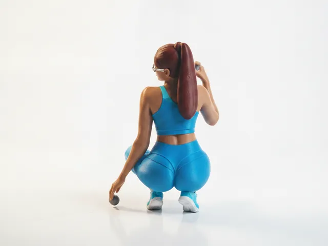 Golf Babe Female Figurine Sport Collectible 3D Printable