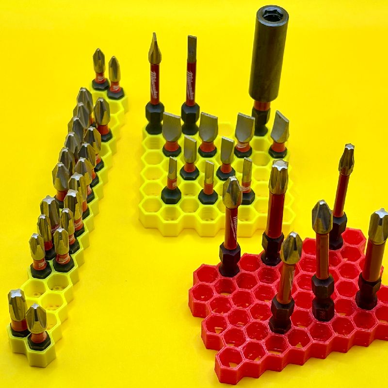 (NEW) 6mm Hex Bit Honeycomb Organizers - Choose from 15 Pre-Made Hex ...