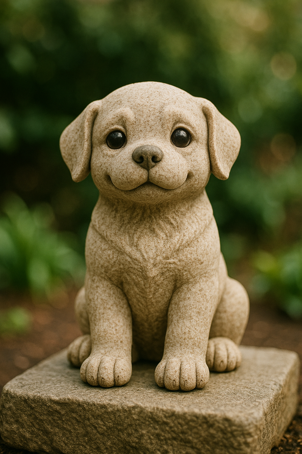 Dog cute statue