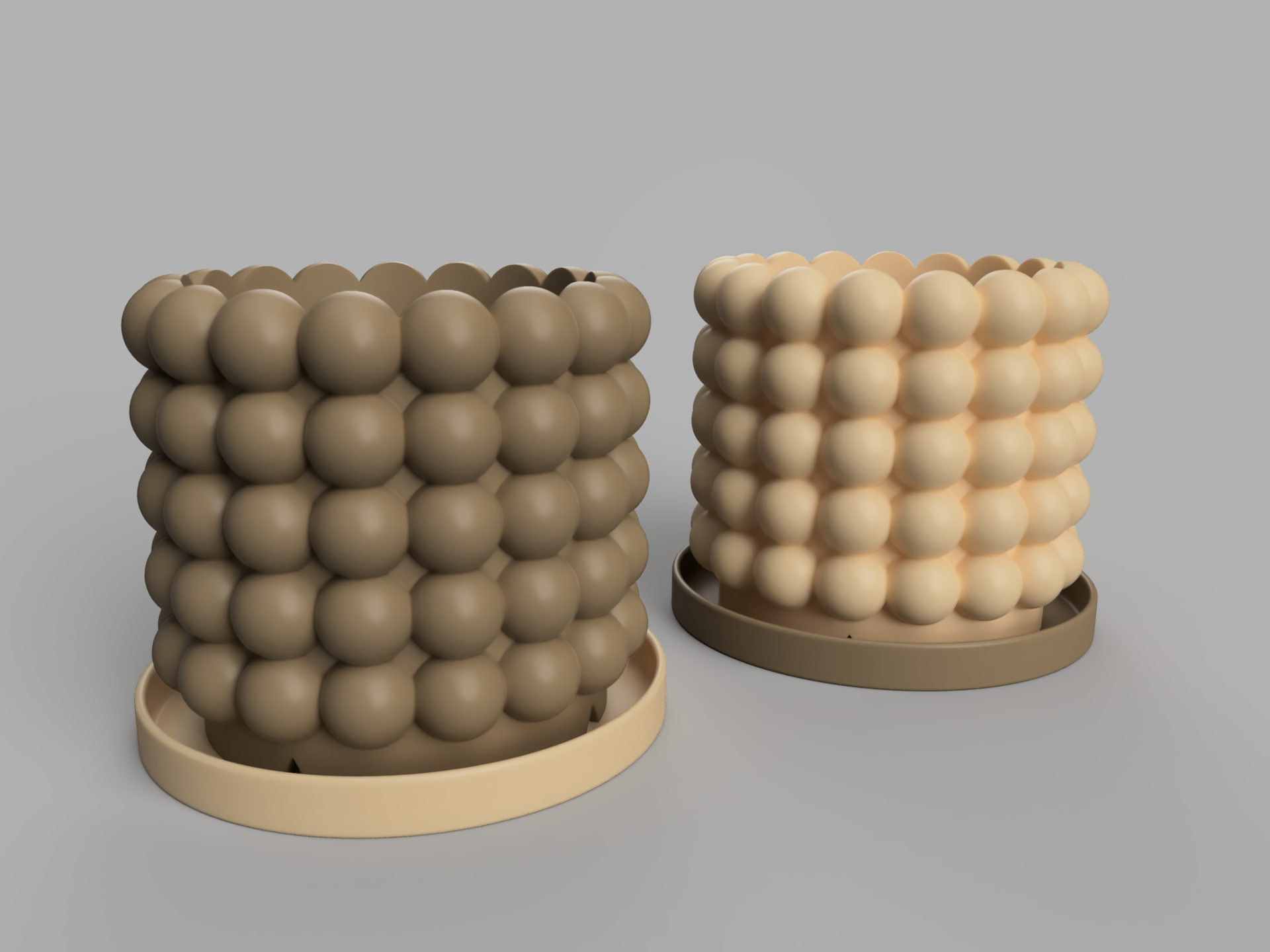 Bubble pot with drainage