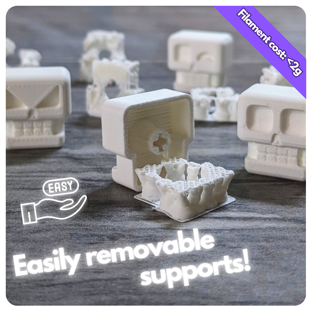Miniatura 5 do modelo 3D Skull Keycaps