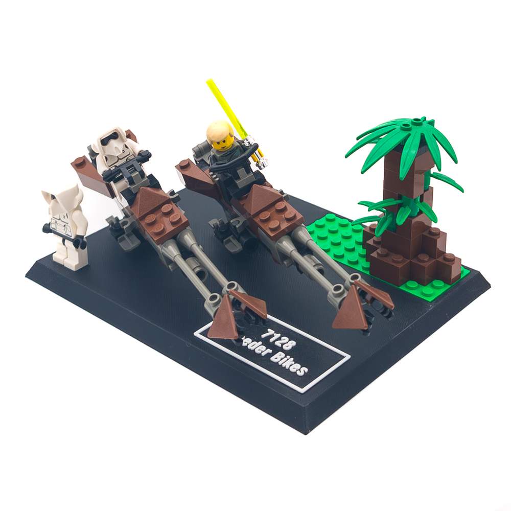 Display Stand for LEGO Star Wars 7128 Speeder Bikes
