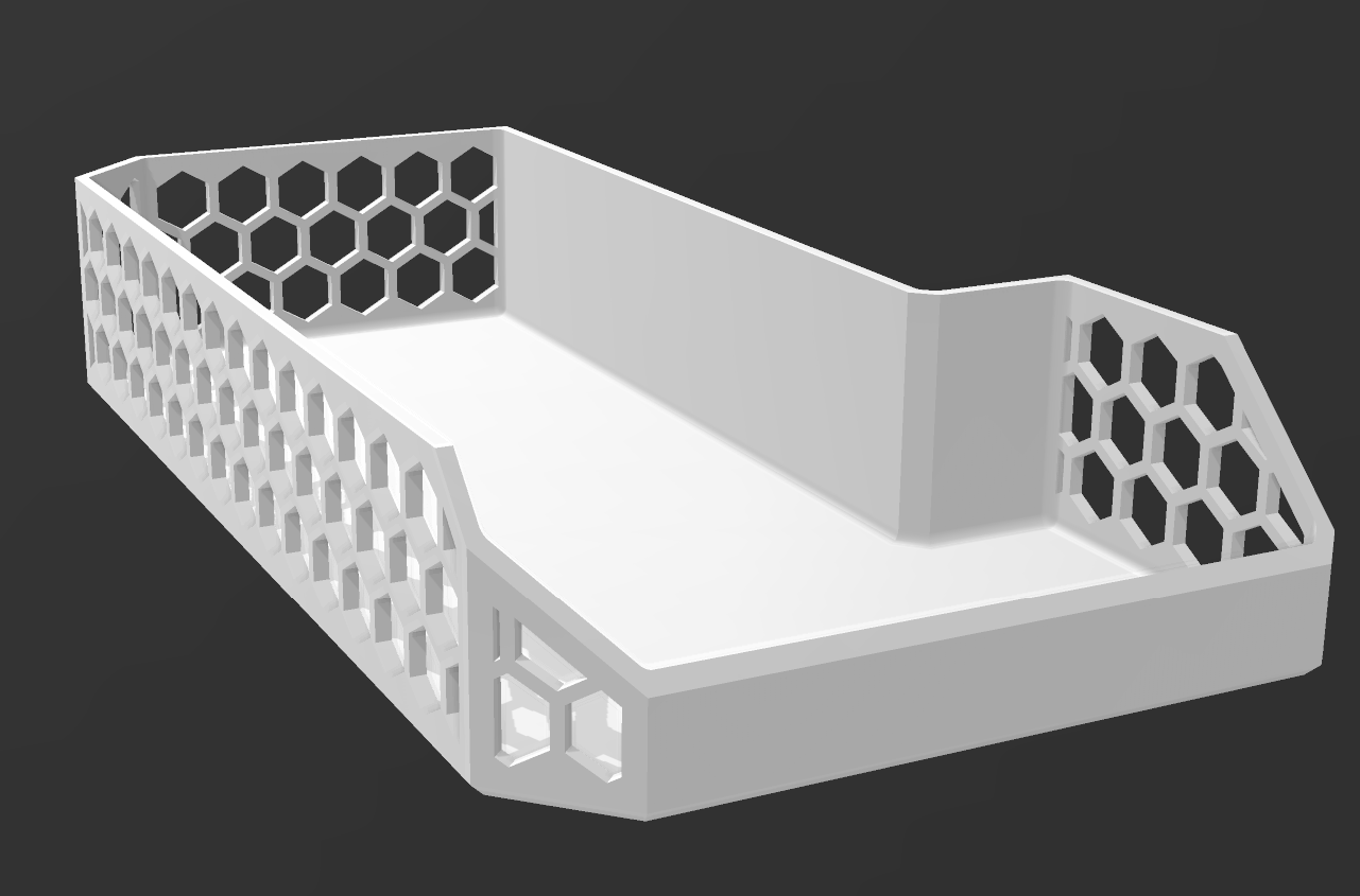 Big Sidebox for Prusa MK4 - Honeycombed