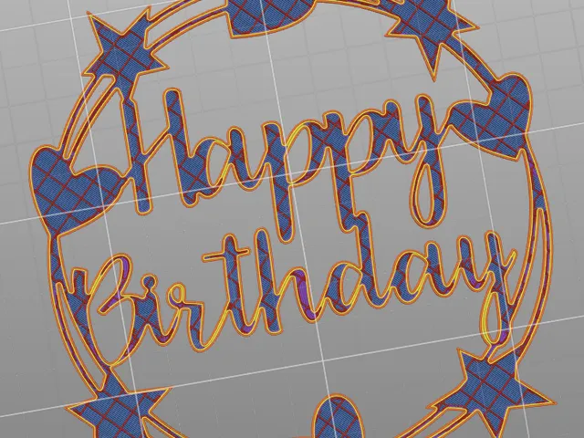Happy birthday ring