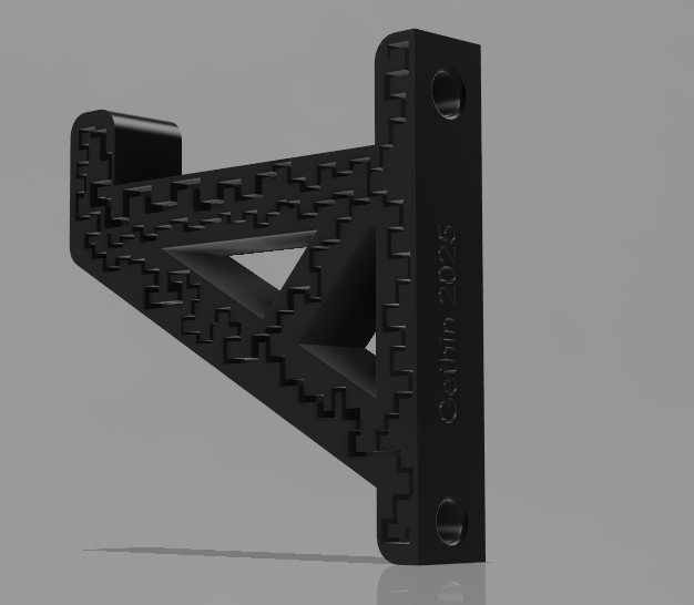 Miniatura 3 do modelo 3D Wall bag & coat hook
