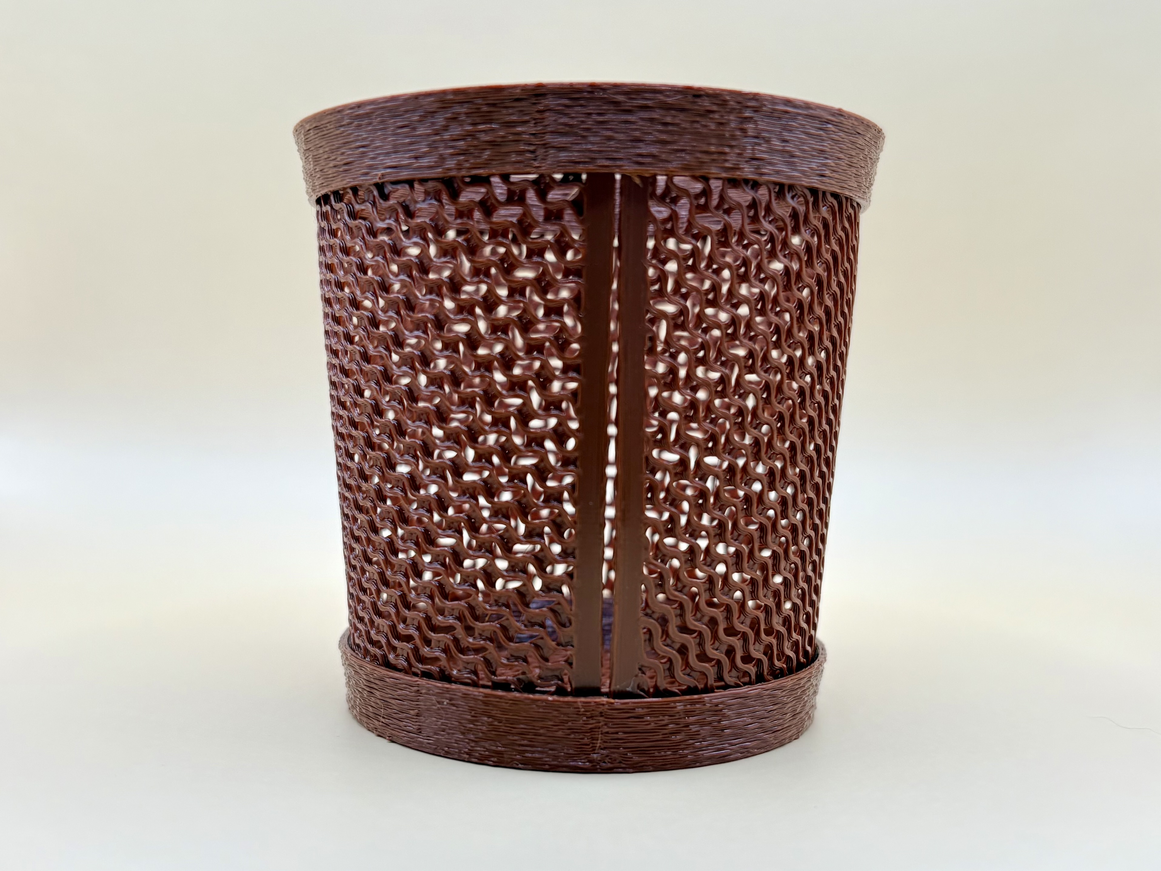 Miniature Mesh Desktop Trash Bin - Under 1 Hour - Easy Assembly - Fuzzy Skin — miniatura 5
