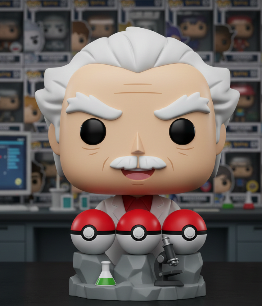 Professor Oak Funkostyle Choose your pokemon