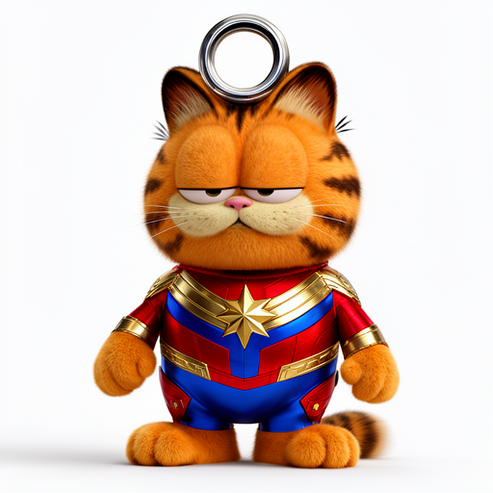 Garfield Captain Marvel Ring Figure