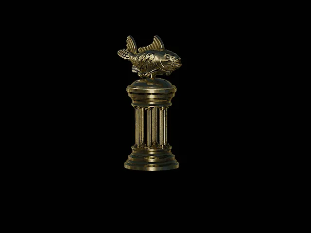 Cartoon Common Carp Trophy – Design 1