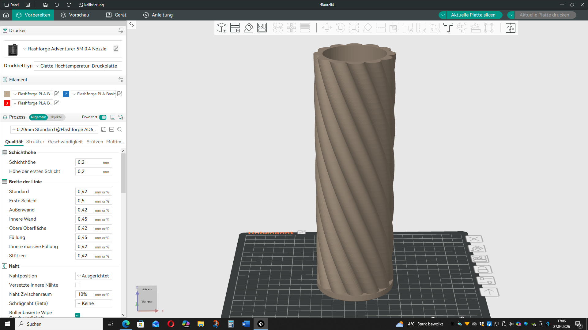 Turned Vase
