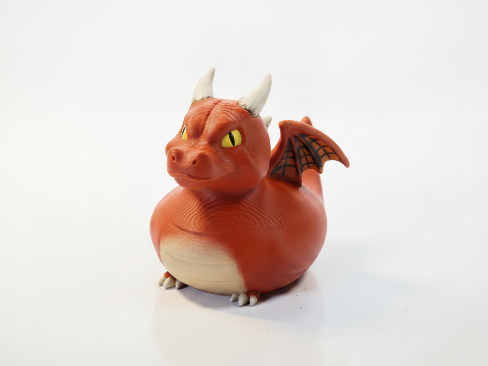 Dragon Rubber Duck Bath Toy Collectible 3D Printable