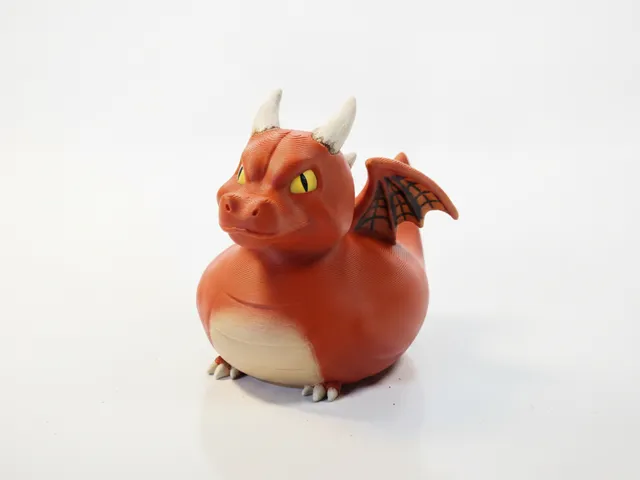 Dragon Rubber Duck Bath Toy Collectible 3D Printable