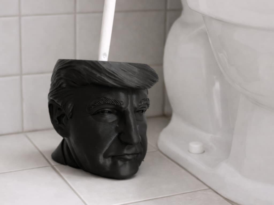 Toilet brush holder Donald Trump "Make Your Toilet Great Again!"