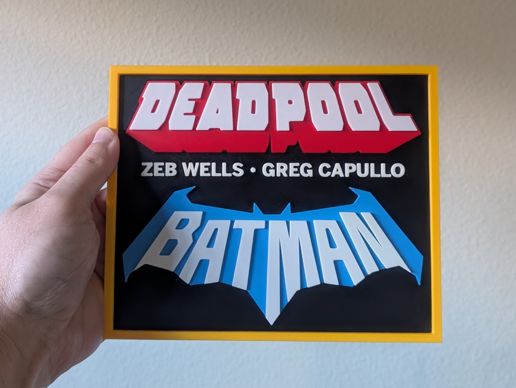 Deadpool-Batman Sign with Stand