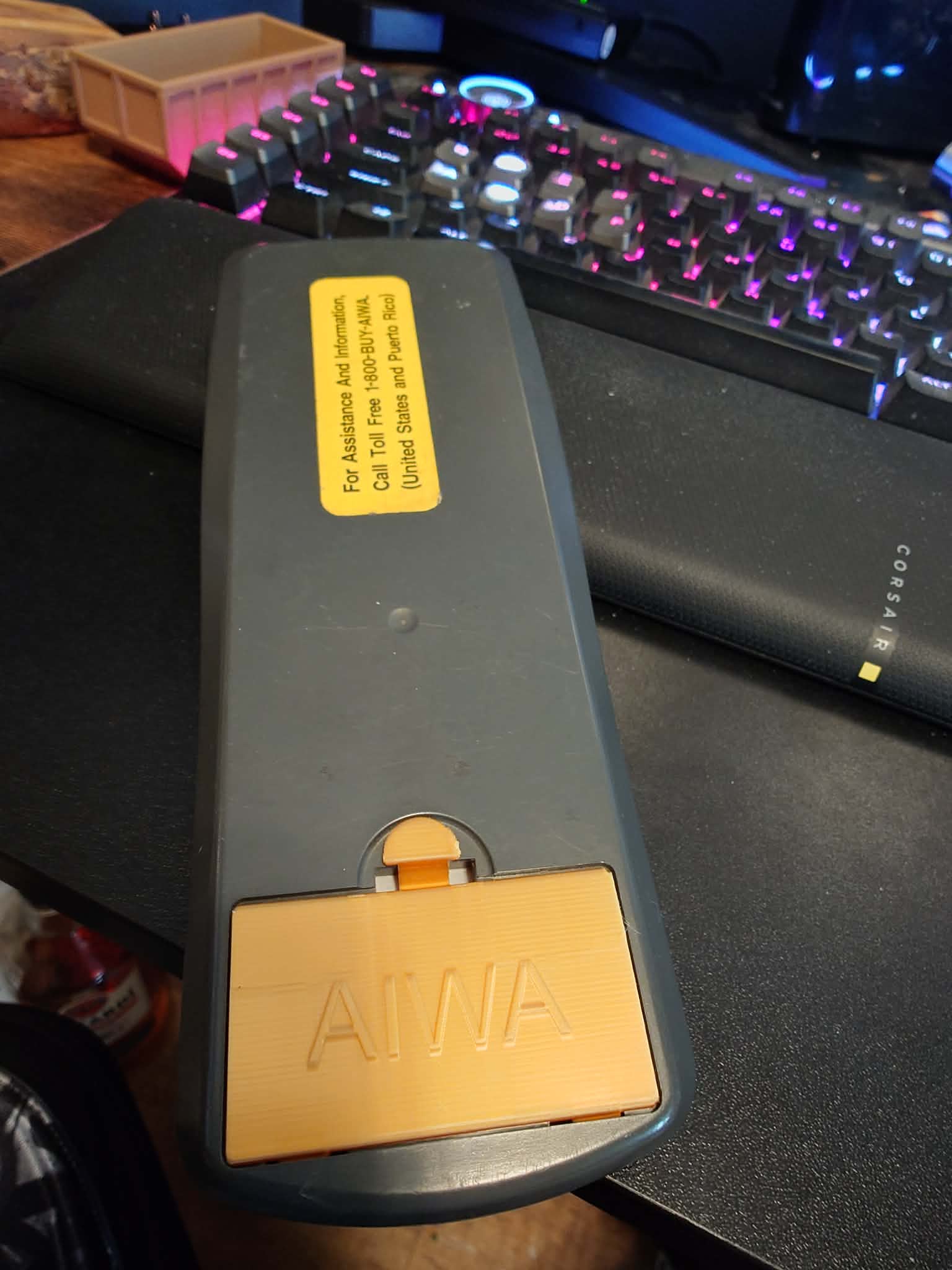 AIWA RC-6AR02 Remote Controller Battery Cover