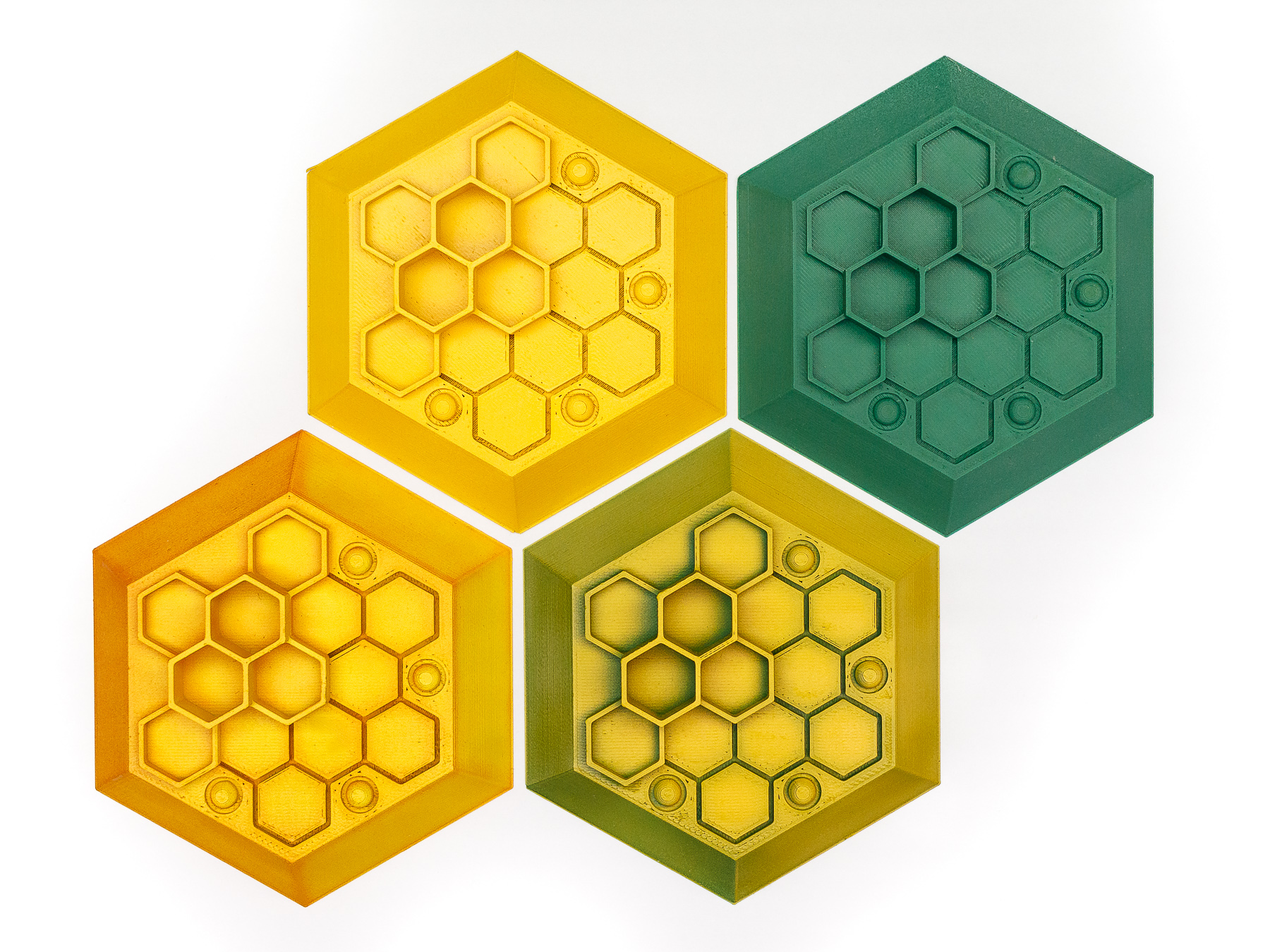 Paint testing hexagons