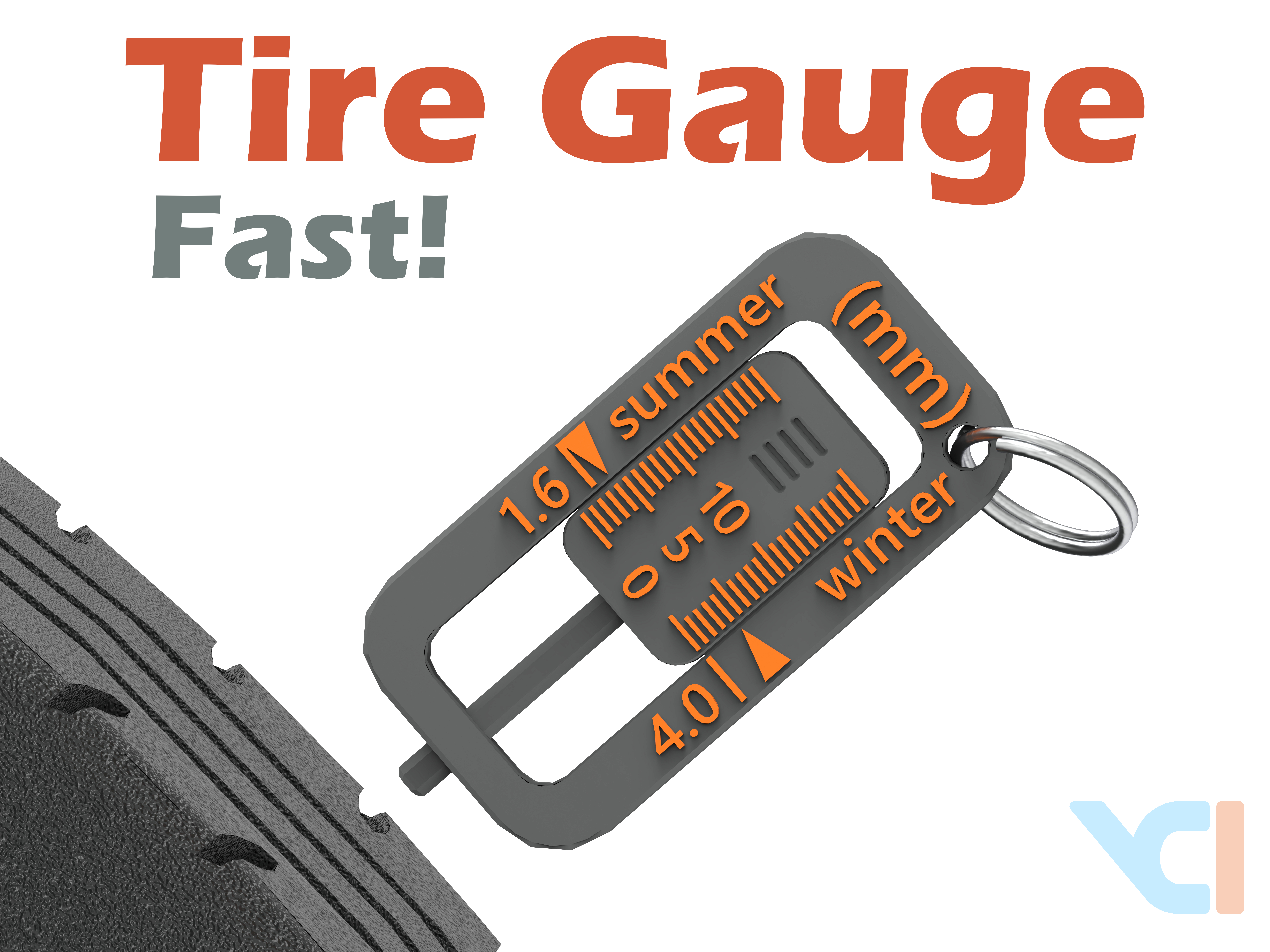 Tire Tread Depth Gauge