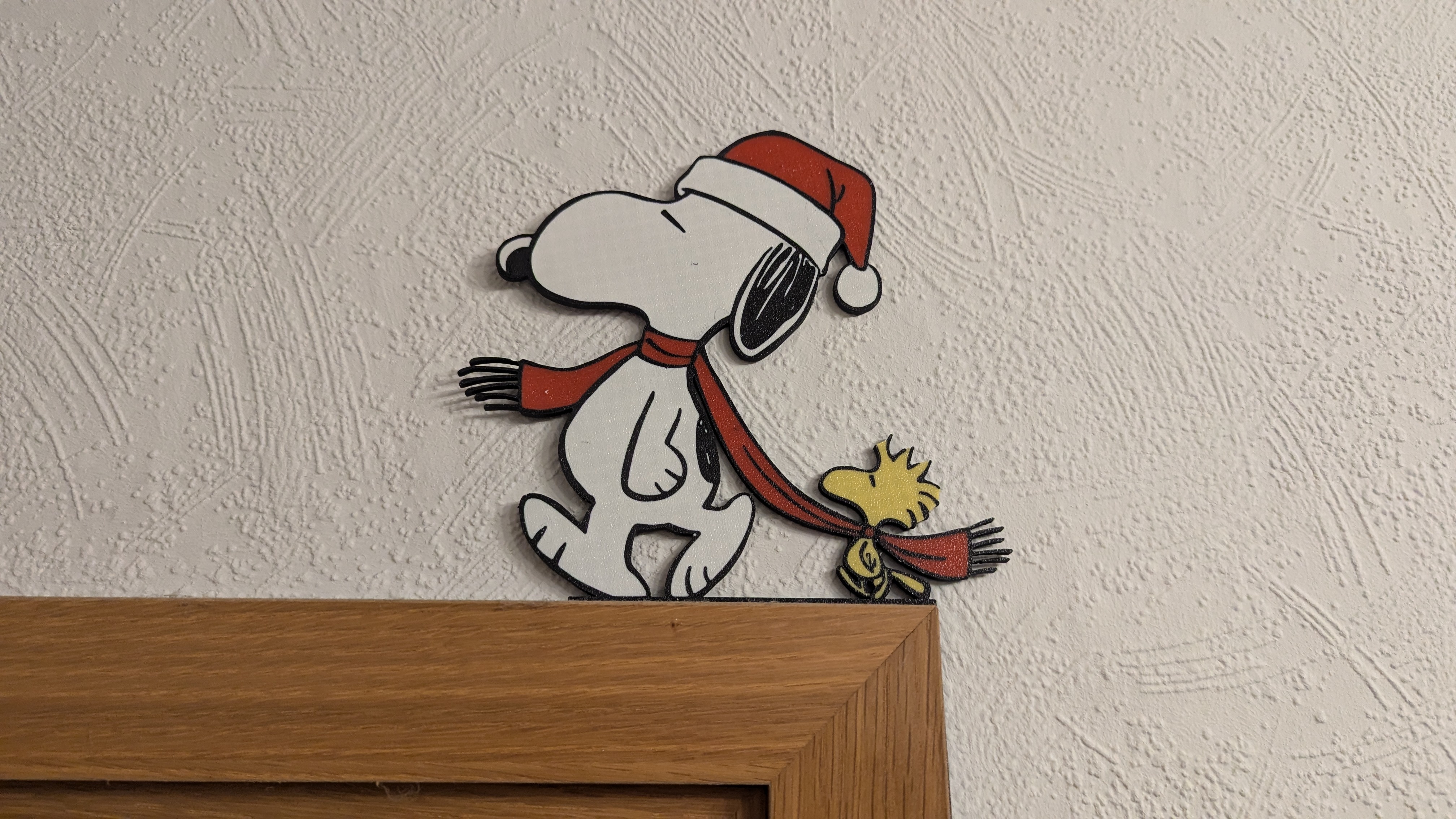 Türrahmenbild mit Snoopy und Woodstock