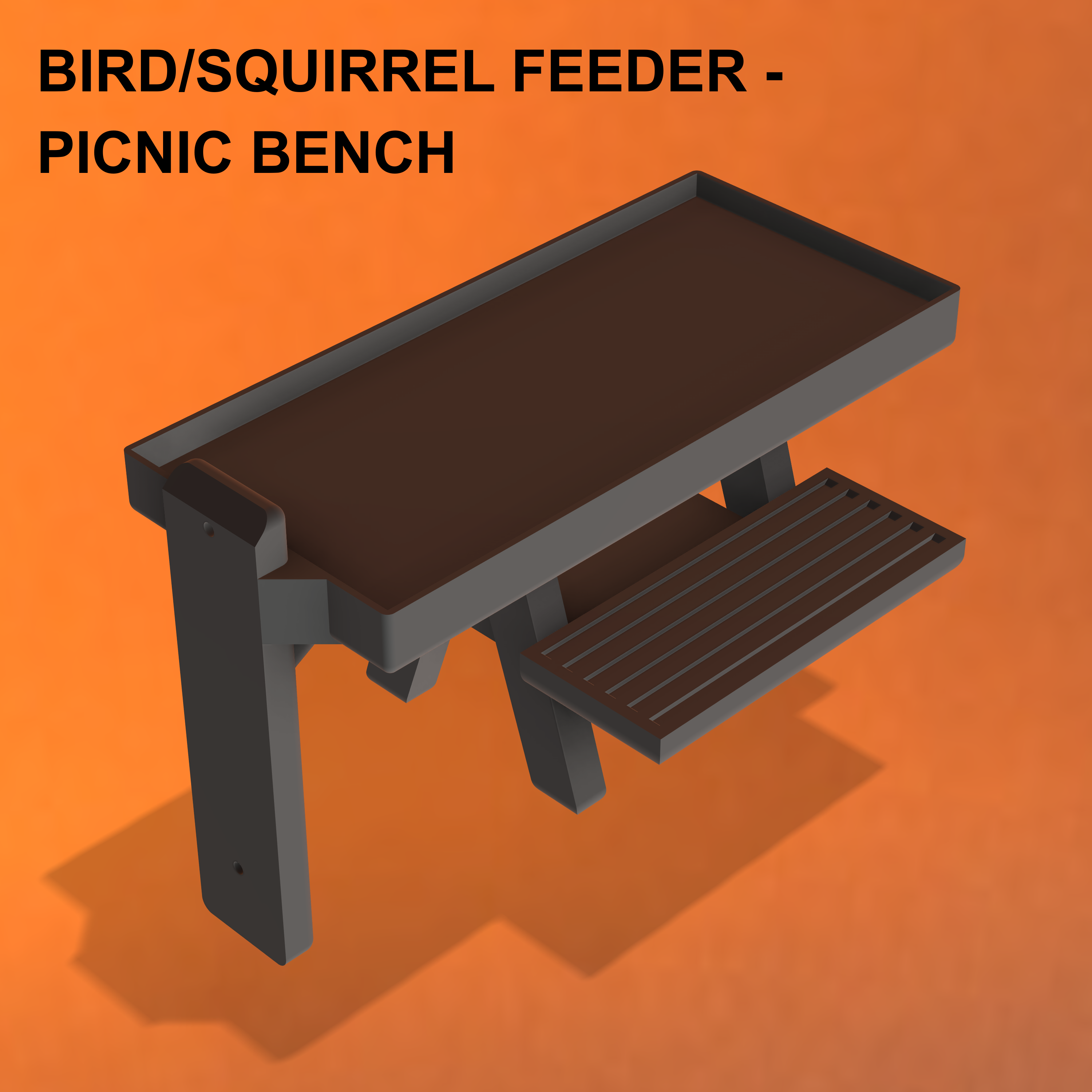 Bird/Squirrel Feeder - Picnic Bench