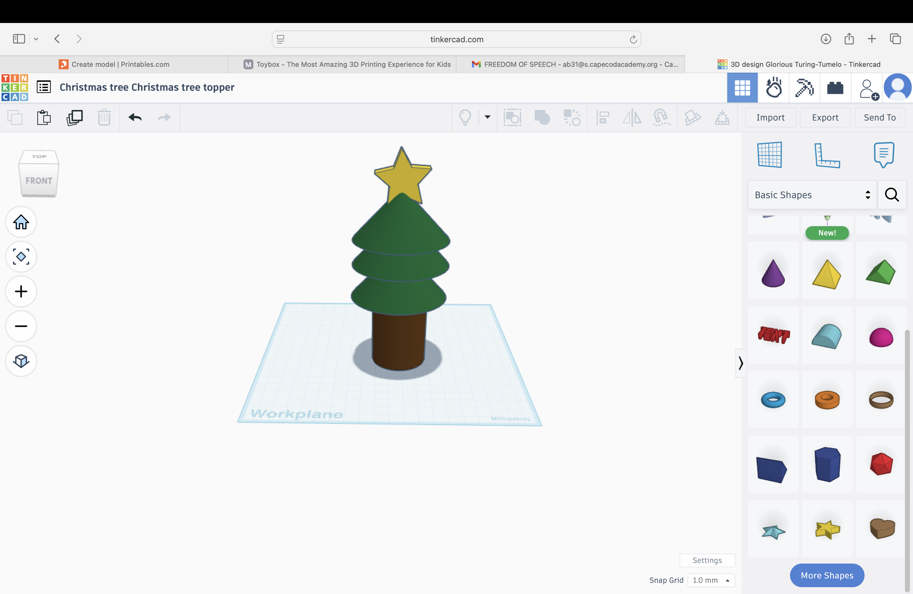 Christmas tree Christmas tree topper