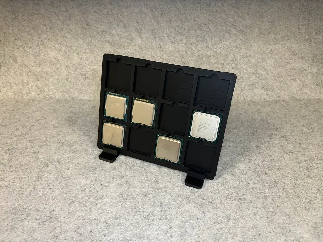 CPU display stand for 12 processors
