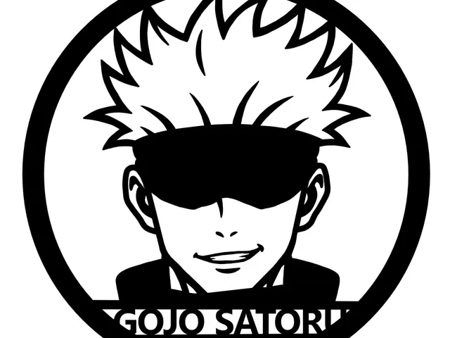 Gojo Satoru Jujutsu Kaisen - 3D Printed Wall Art Panel | Flat Vector Portrait