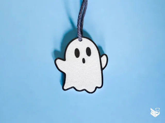 Cute Ghost Keychain - Halloween Charm