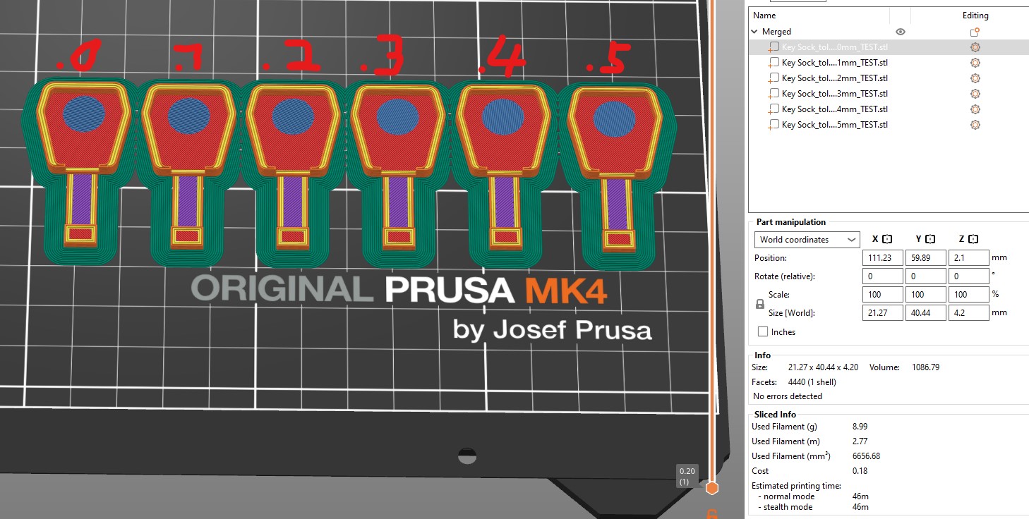 Keycap / Keysock for Mechanical Lock Add-On for Original Prusa Enclosure — thumbnail 7