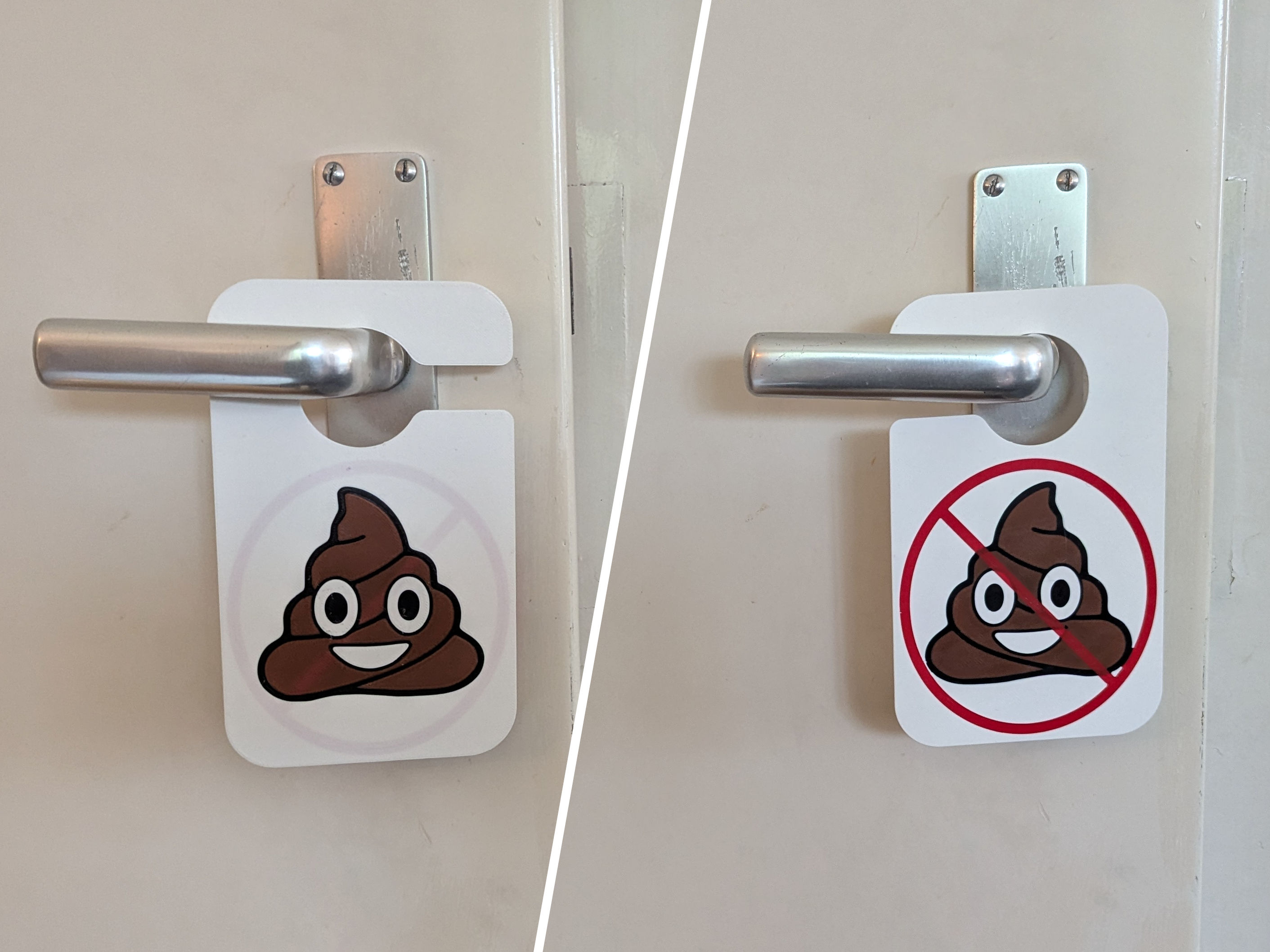 Poop Emoji Door Hanger for Toilet Training– Multi-Color Single Extruder