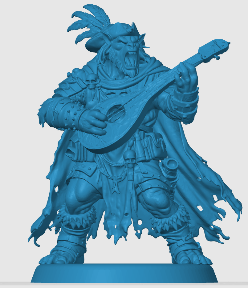 Miniatura 3 do modelo 3D Bugbear Bard