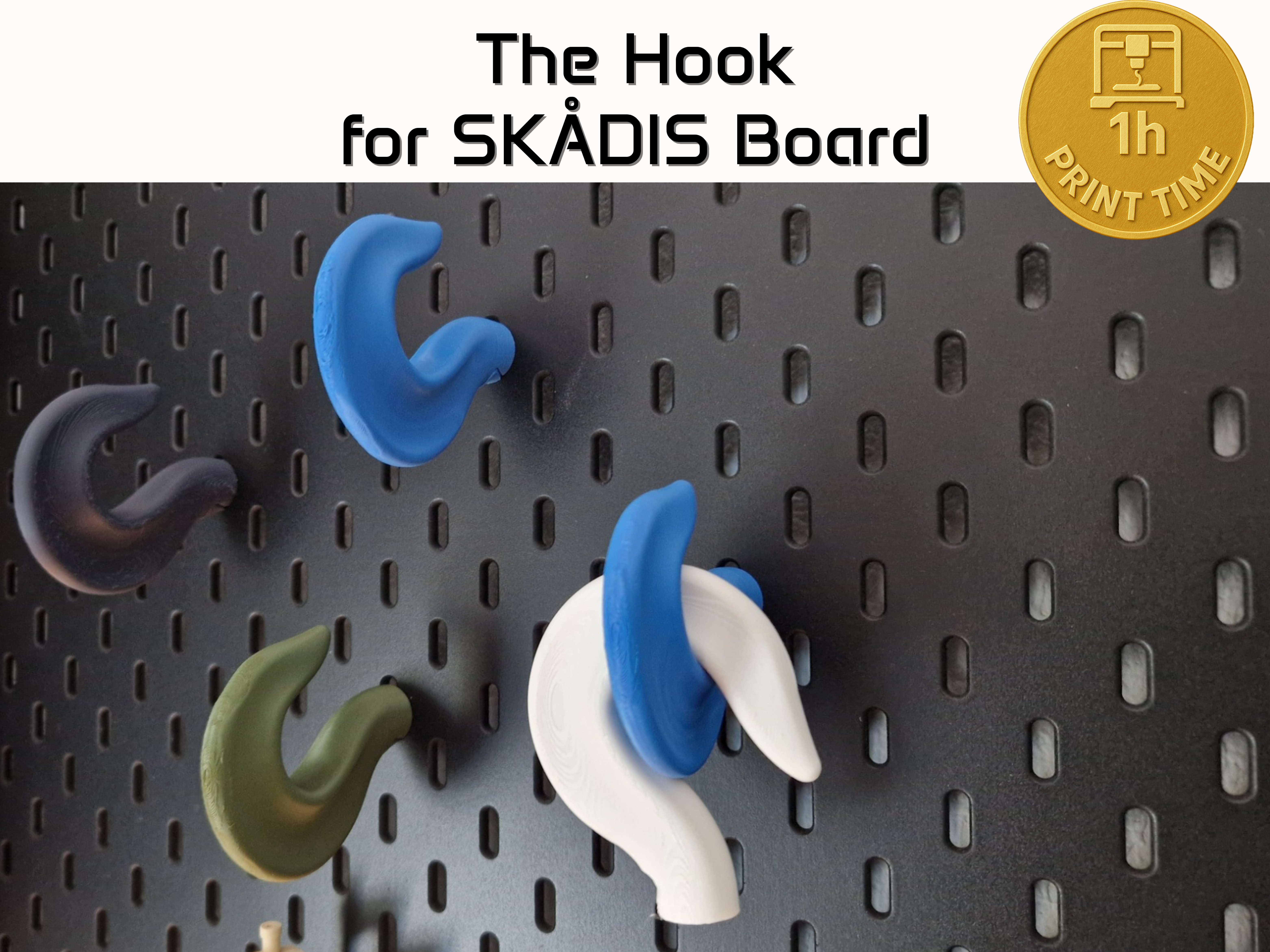 The Hook for Skadis Board, Skadi hanger holder