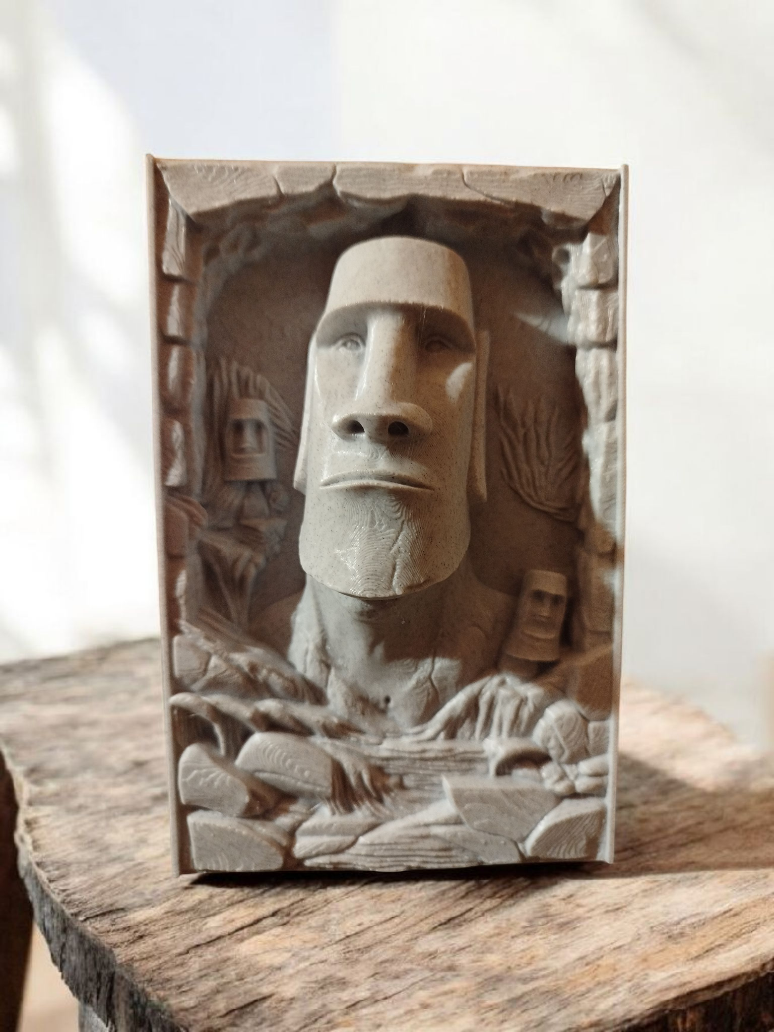 Moai in the Moss Sanctuary