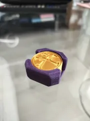 Pathfinder Hero Point token and token holder (Parametric)