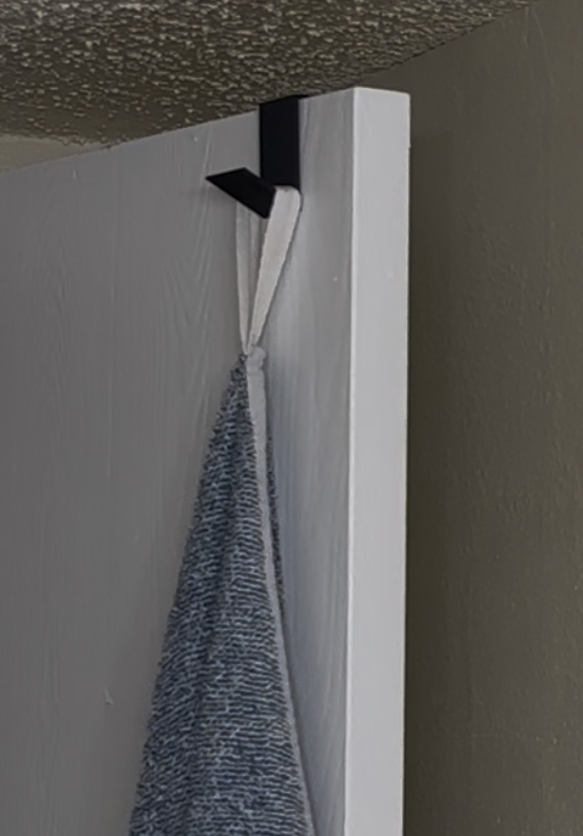 towel hanger for bathroom door. simple