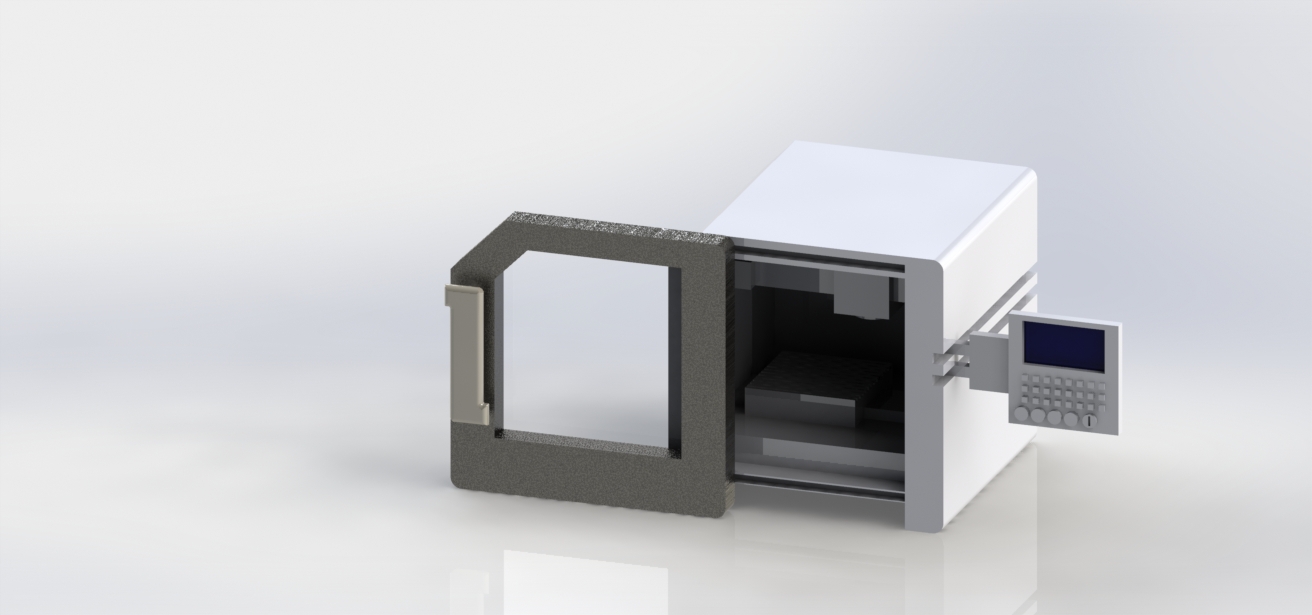 CNC Milling Machine Miniature Articulated  – 3D Printable Prototype Model
