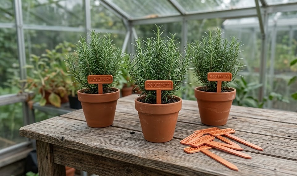 Set of Premium Rosemary Herb Stakes 3D model by kkmmedia3d