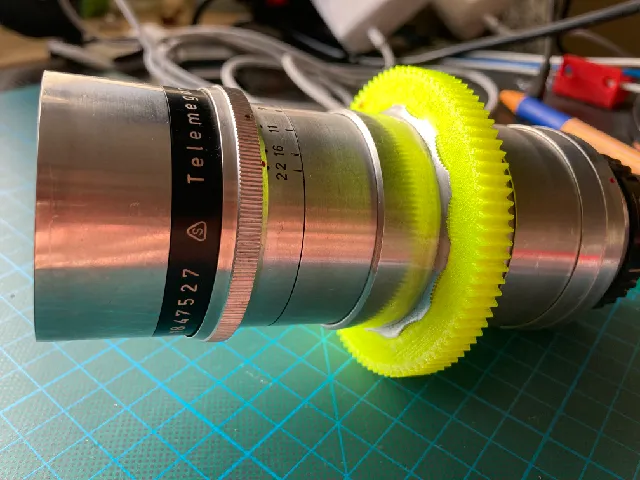 Focus gear adapter for Meyer-Optik Görliz Telemegor 1:5.5 / 180 mm