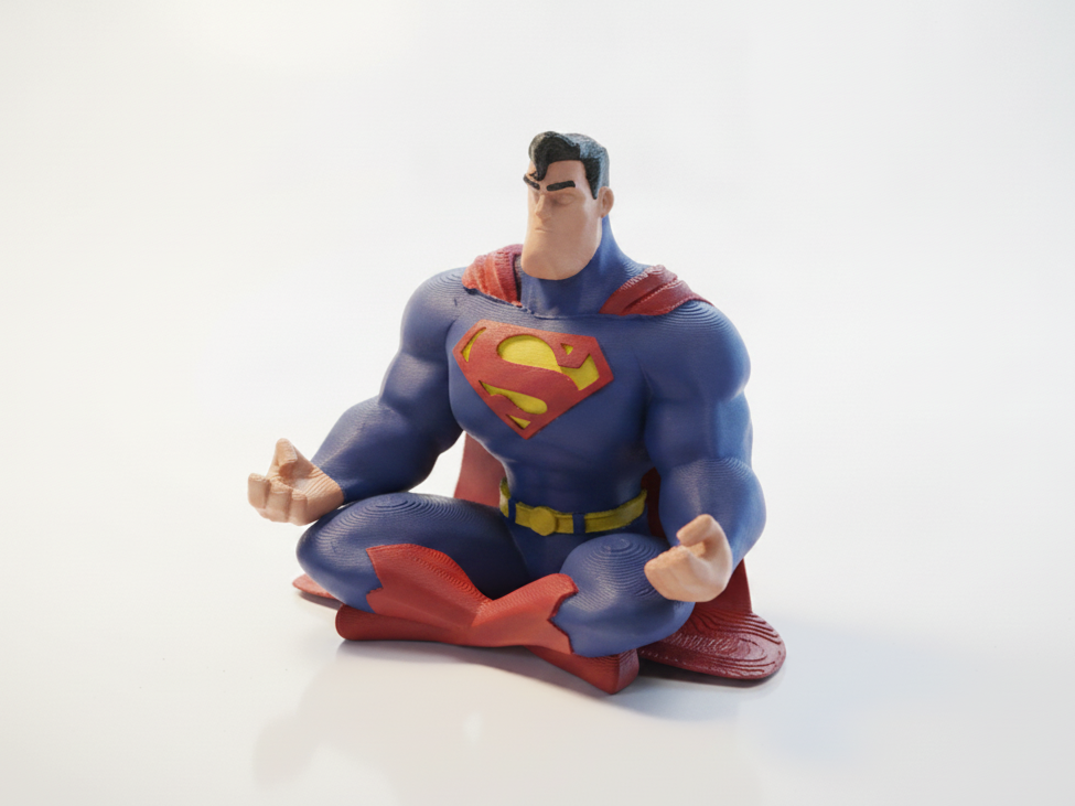 Superman Meditating Figurine DC Comics 3D Printable