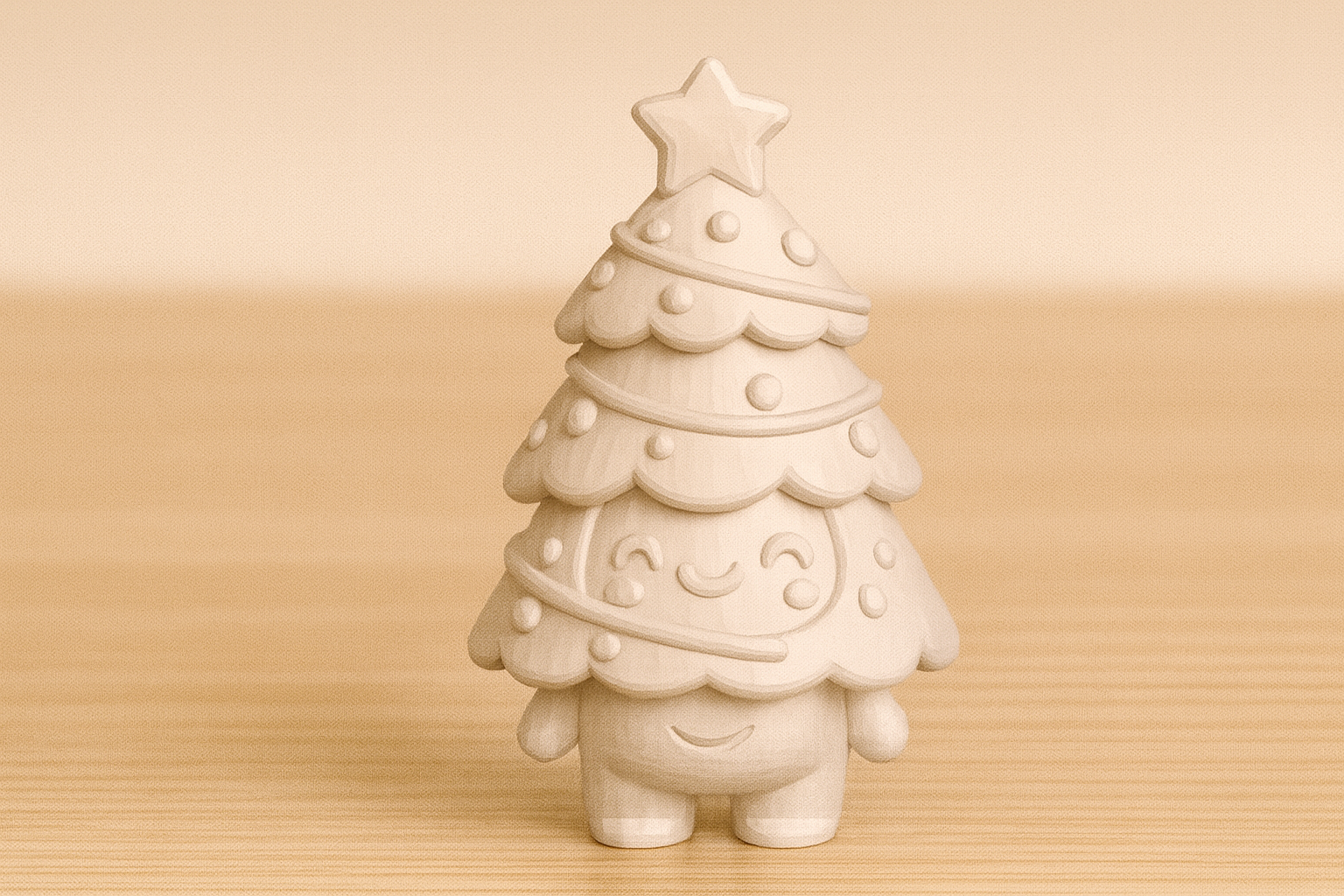 Chibi Kawaii Christmas Tree Guy – Cute Holiday