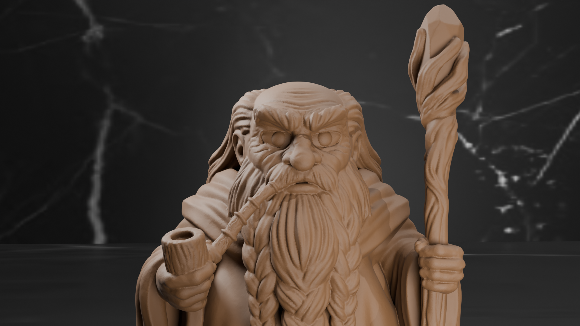 Miniatura 2 do modelo 3D The Old Man Wizard