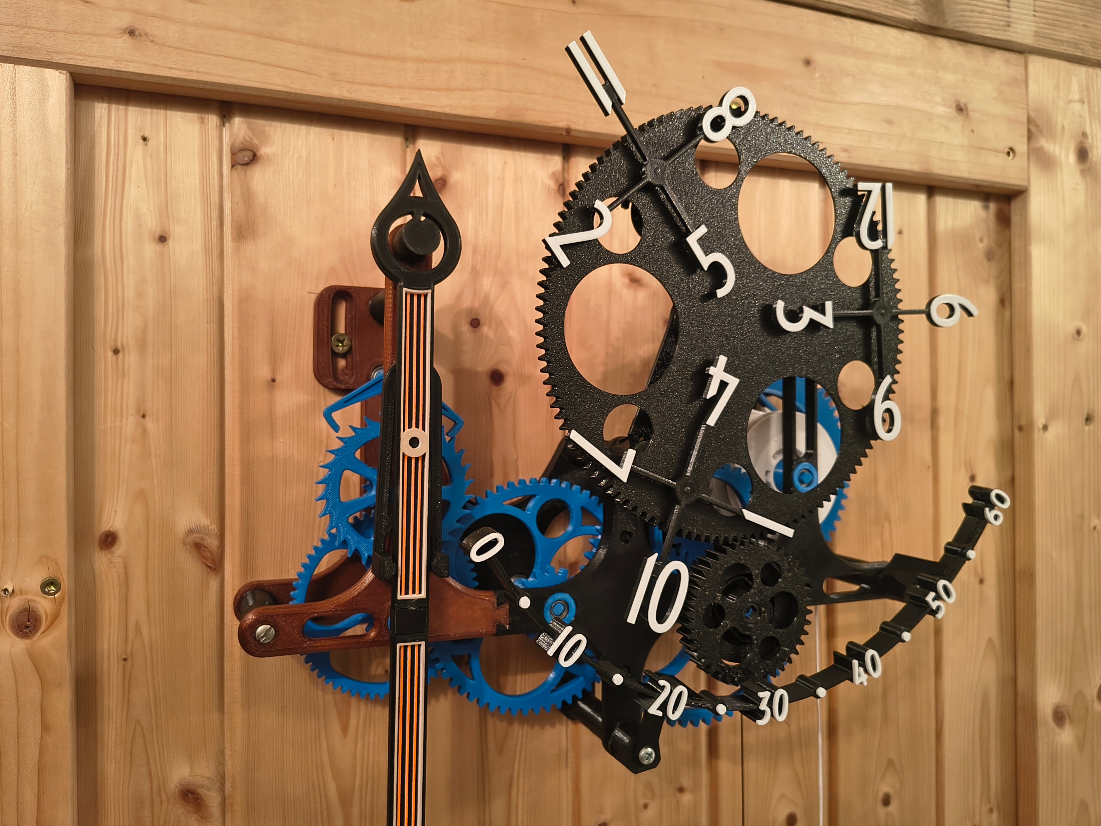 Miniatura 2 do modelo 3D wandering clock + pendulum clock