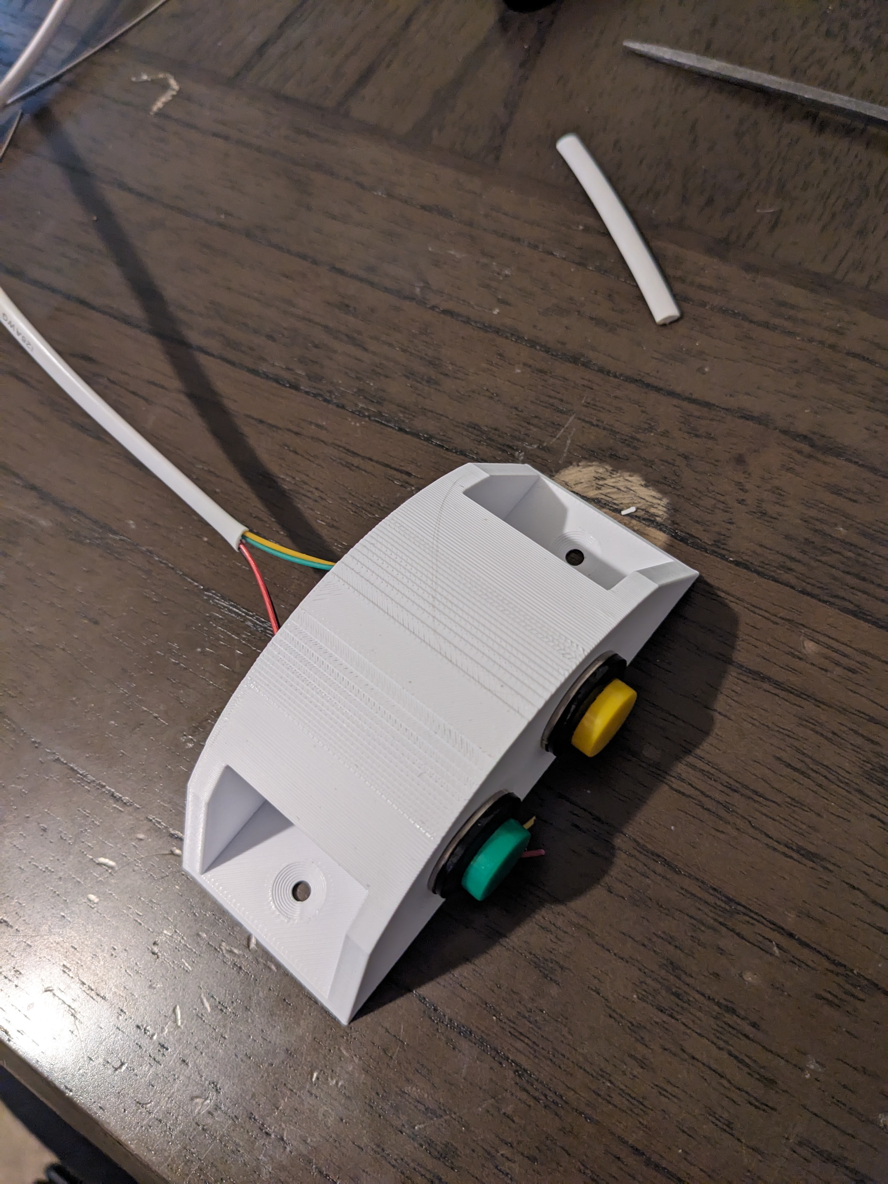 Dual Under-desk button mount